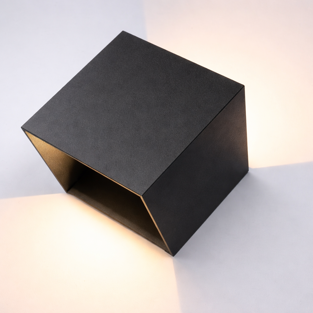 Modern Wedge Outdoor Wall Light – Warm / Cool White